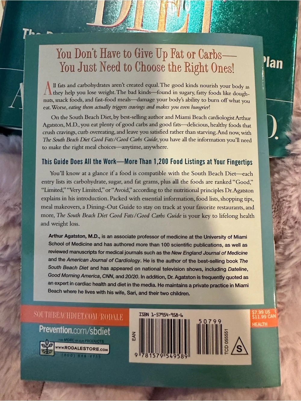 The South Beach Diet Book Bundle LOT OF 3 by — Teal & Copper Covers DIET CARBS